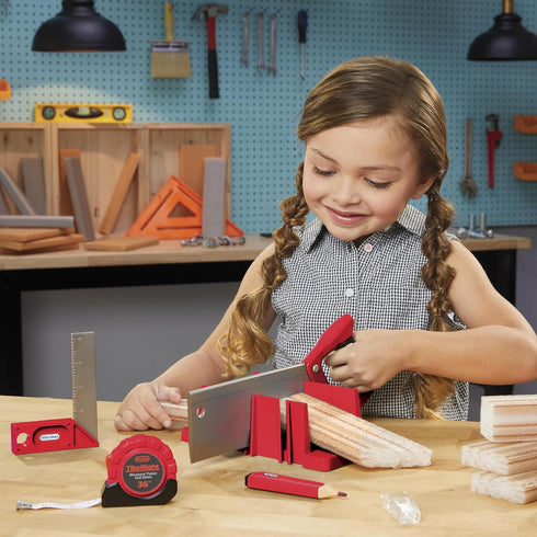 Set 5 Set, 3+ Little Tikes Creative Construction Measure & Cut with Accessories, Pretend Play Construction for Boys