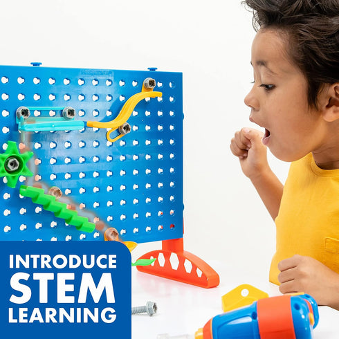 Set 5+ Educational Insights Design & Drill Marble Maze - STEM Building Toys for Kids, Marble Run with Electric Drill