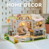 DIY Miniature Cat Cafe Dollhouse Kit - Perfect Valentine's Gift
