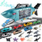 deAO Shark Toys Shark Truck with Animal Toys, 8 PCS Toy Trucks,Lights