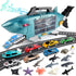 deAO Shark Toys Shark Truck with Animal Toys, 8 PCS Toy Trucks,Lights