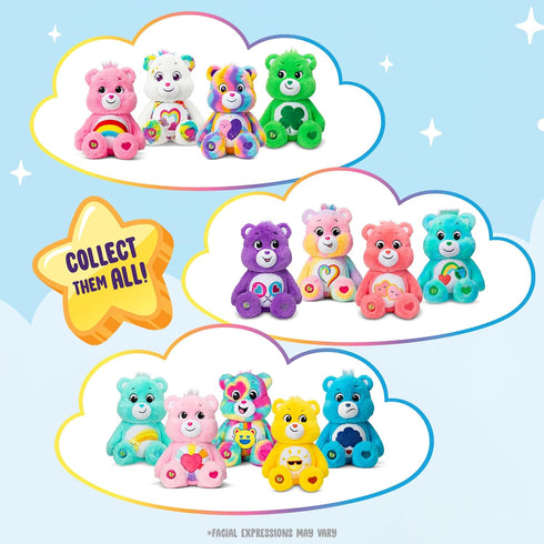 Care Bears 14" Love-A-Lot Bear Plushie - Medium Size Pink Plush for Ages 4+