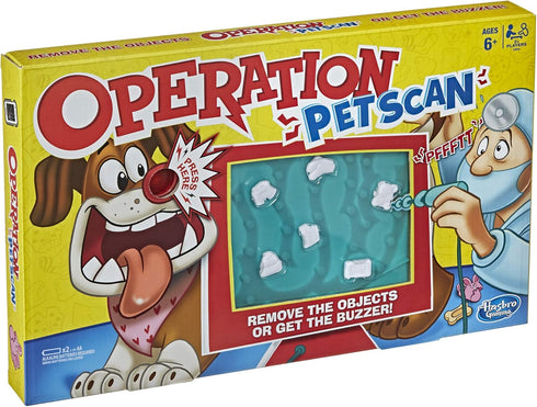 Operation Pet Scan Board Game for 2 or More Players, Kids Ages 6 and Up, with Silly Sounds