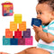 B. toys Baby Blocks, Stacking & Building Toys for Babies, 10 Soft Educational Blocks for Ages 6+