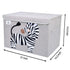 CLCROBD Foldable Large Kids Toy Chest with Flip-Top Lid, Collapsible Fabric Storage Organizer for Toddler Nursery, Zebra