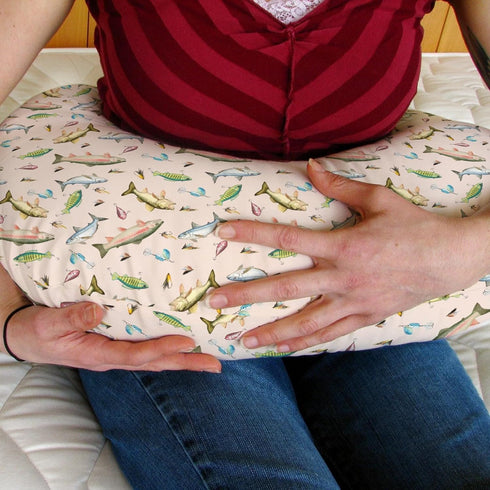 Fishing Baby Nursing Pillow Covers for Boy Girl Freshwater Fishes Lures Nursing Slipcovers for Breastfeeding Pillows