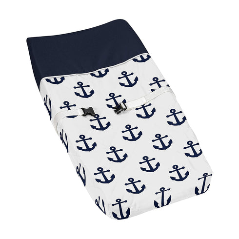 Sweet Jojo Designs Navy Blue White Anchors Boy Girl Baby Nursery Changing