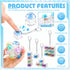 5 5 Halloscume Pcs Keyboard Adult Fidget Clicker in Styles Keyboard Fidget Keychain Cube Mechanical Key Button Clicker
