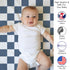 Tummy Sweet Jojo Designs Baby Play Mat (Blue Gingham Checkered Plaid) for Boys, Infant, Toddler Time Activity Floor