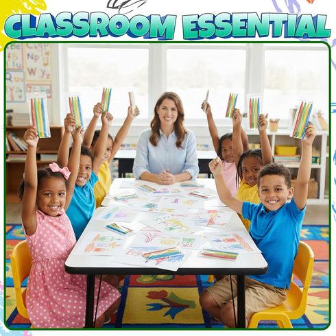 100 Pack (25 Sets 4) Twistable Crayons Bulk of - Non-Toxic, No-Sharpen Mess-Free Color Crayons for Kids, Party Favors
