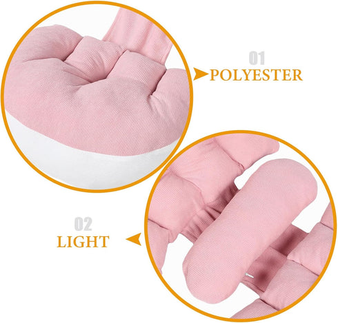 SUPVOX U-Shaped Small Pregnancy Body Pillow for Side Sleepers - Ideal Maternity Support