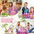 60PCS 3-5 4-8, 3+ Dinosaur Toys Magnetic Tiles for Girls, Magnet Building Blocks Sensory Toy for Girls Boys Ages STEM