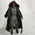 1:12 Scale Fabric Cape Robe Coat with Hat for 6" Bandai SHF Figma Body Doll Action Figure (Black)