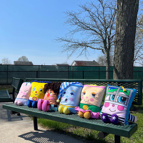 Pillow People 2-in-1 80's Cozy Window Rattler Plush - Toy & Pillow, Nostalgic Plush Pal Reimagined, Stuffed Rectangular