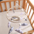 GOODMOM Nordic Boho Baby Crib Bell - Moon & Stars Felt Nursery Decor, Neutral Minimalist Baby Room Hanging Ornament