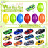 12Pack Prefilled Easter Eggs with Toys Inside, Easter Egg with Die-cast Racing Cars for Kids Basket Stuffers, Hunting