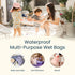 1-Pack Tiny Twinkle Mess Proof Wet Bags | Reusable Waterproof Wet Bags for Swimsuits | Baby Clothes | Travel & Diaper