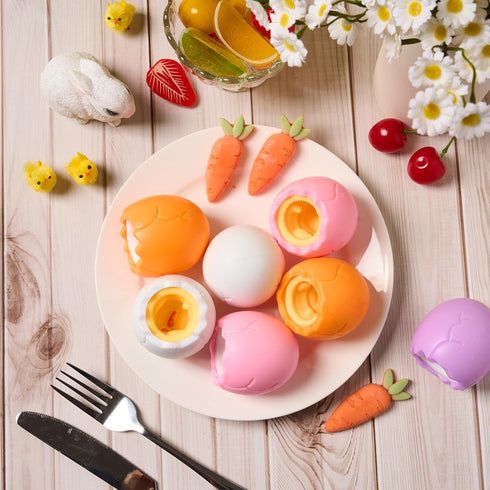 12pcs JOYIN Easter Eggs Squishy Toy Bunny Chicks, Cute Rabbits,Chicks Hide in Broken Eggs, Squishy Toy Stress Relief