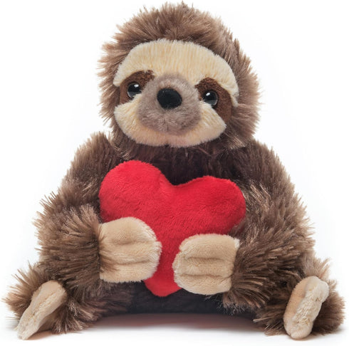 Bearington Lil Simon Love 6.5 Inch Sloth Stuffed Animal - Cute Plush