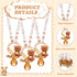 60 Coume Pcs Shower Party Pacifiers Necklace Bear Bottle Acrylic Pacifiers Charm Pacifier Chain for Guests Gender