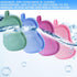 4 Pieces Baby Bath Sponge, Soft and Absorbent Cotton Sponge for Kids Babies (Red, Purple, Green, Blue)