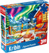 300 Piece Puzzles for Adults Large Piece - Jigsaw Puzzle for Kids Seniors - Northern Lights Lounge Cabin