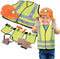 Dr. STEM Toys Construction Worker Roleplay Costume Set with Hat, Tools, Tool
