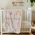 Laila and Lainey Personalized Baby Blanket, Custom Receiving Blanket with Name, Customized Baby Name Blanket for Baby