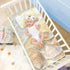 SyXIOP 28" 52" Shells Lying on The Sandy Beach Cooling Baby Waterproof Crib Mattress pad x Reusable Crib Padding