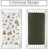 2-Piece Set Sweet Jojo Designs Baby Crib Sheets (Woodland Animals) for Boys or Girls, Infant Nursery, Toddler Room