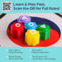 Set 4-in-1 Glow-in-The-Dark Dice Game Light-Up Party Dice for Kids & Adults Includes Korean Gonggi Game, Gift Tin