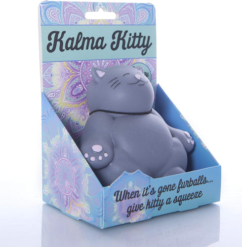 Kalma Kitty Stress Relief Toy by Boxer Gifts | Unique Squishy Fidget Balls for Adults & Teens - Cool Desk Accessories