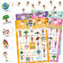 24 WorldBazaar Bible Bingo Game for Kids Players Spring Jesus Christian Bingo Game Cards Vacation Bible Sunday School