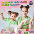 4 LB Milky Butter Slime Bucket Gift for Girls, FunKidz 64 FL OZ Soft White Scented Slime Kit with 29 Add-Ins for Kids