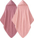 Unnivoll Hooded Baby Towels for Newborn - 2 Pack, 100% Muslin Cotton,
