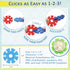 VIAHART BRAIN FLAKES 500 Piece Set, Interlocking Plastic Disc Toy for Creative Building, Educational STEM Learning for