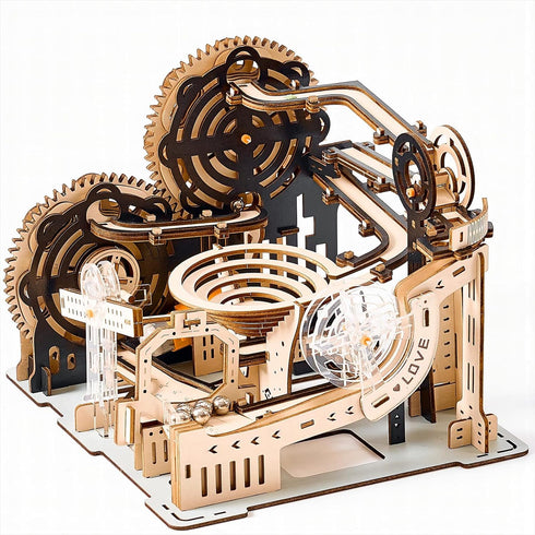 3D Wooden Puzzles Marble Run Set, Mechanical Model Kits for Christmas/Birthday Gifts for Adults and Teens