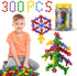 STEM Building Toys - 300 PCS Educational Discs Sets, Interlocking Building Blocks for Toddler and Kindergarten