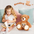 Liliful Plush Bear with Voice Recorder, Remembrance Stuffed Animal with Photo Frame for Kids