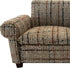 Brown Dollhouse Sofa Couch, Miniature Living Room Furniture Loveseat, 1/12 Scale, Accessories for 6 inch Dolls