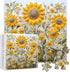 PICKFORU 1000 Sunflower Puzzles for Adults Pieces, Spring Flower Garden Puzzle Nature, Difficult Hard Golden Sunflower