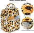 Mimfutu Backpack Cow Print Sunflower Diaper Bag for Baby Girls Boys, Large Capacity Multifunction Waterproof Maternity