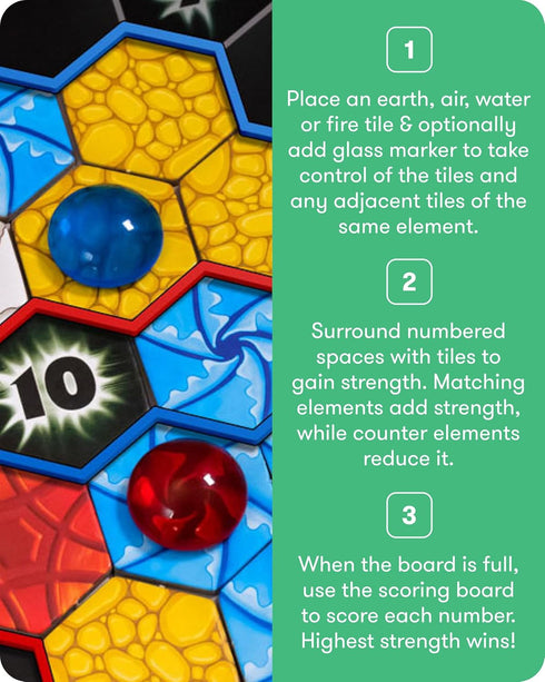 10+ 92 56 14 4 2 2-4 SimplyFun Matter Board Game Area Control Strategy Game for Teens and Adults Ages Includes Game