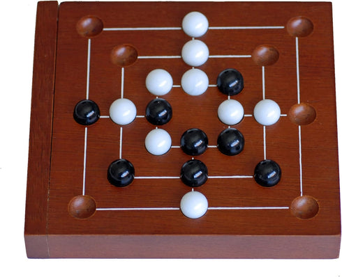 WE Games Nine Men's Morris - 5 inch Travel Size Game
