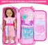 18INDC 18 Inch 5PCS 18In Set 18 Inch 18" Doll Storage Bag - Unicorn Theme Doll Accessories with Rainbow Dress, Hair
