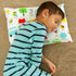 Toddler Kids Pillowcase for Boys and Girls, Words, 13x18 14x19, 100% Cotton, Envelope Style Closure