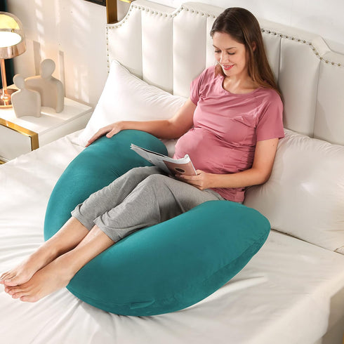 BATTOP Pregnancy Pillow for Sleeping,Body Maternity Pillow with Removable Cover,Support for Back,Hips,Legs,Belly