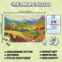 MicroPuzzles “Fields & Flowers” Mini Puzzles for Adults, 2-Pack, 150 Piece, 4” x 6” Inch, Compact Jigsaw Puzzles