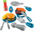 BBQ Grill Toy Set - Interactive Play Kitchen Set with Lights, Sounds, Wheels, Toy Food, and Cooking Accessories