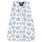 Hudson Baby Unisex Baby Plush Faux Fur Sleeping Bag, Wearable Blanket, Blue Toile, 12-18 Months